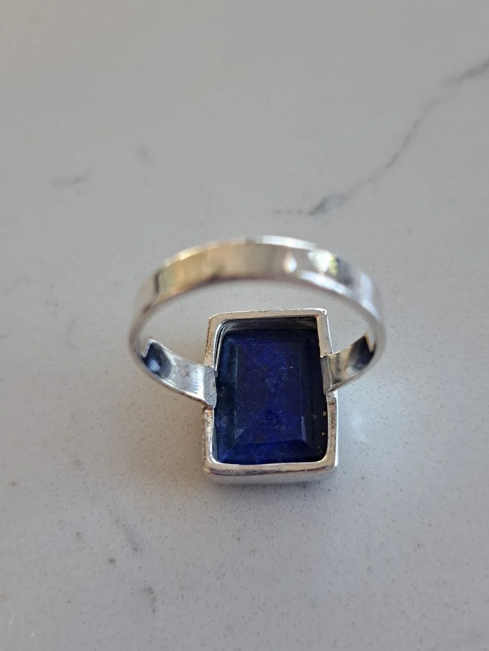 Men's Genuine Lapis Ring Size 11.5